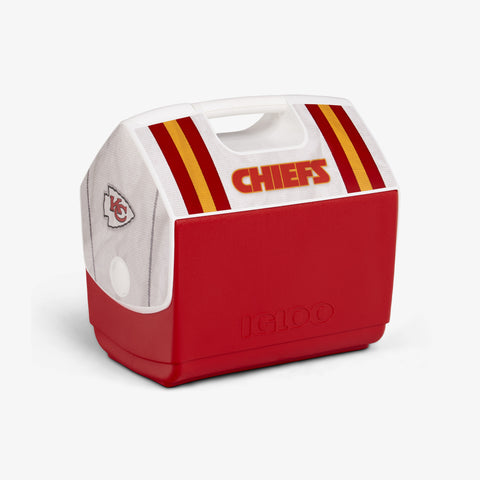 Angle View | Kansas City Chiefs Jersey Playmate Elite 16 Qt Cooler::::Iconic tent-top design