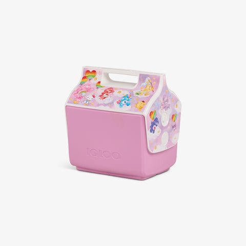 Angle View | Hello Kitty® and Friends x Care Bears™ Little Playmate 7 Qt Cooler::::Original side push-button