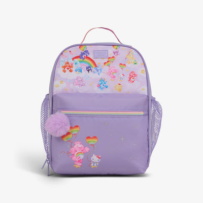 Front View | Hello Kitty® and Friends x Care Bears™ Mini Convertible Backpack Cooler::::All-over custom print & trims