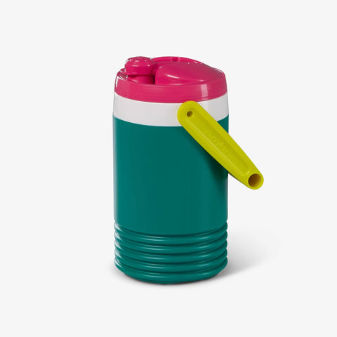 Angle View | Retro Half Gallon Jug::Jade::BPA free