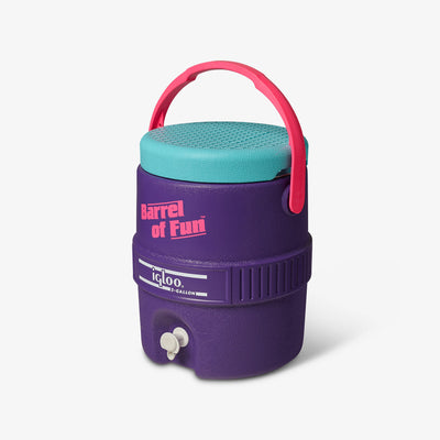 Angle View | Barrel of Fun 2 Gallon Jug::Purple