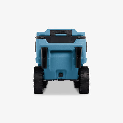 Back View | Trailmate® Journey 70 Qt Cooler::Modern Blue::Rear accessory slots