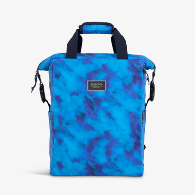 Front View | South Coast Snapdown 24-Can Backpack::Blue Wash::Water-repellent exterior