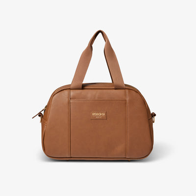 Front View | Igloo Luxe Satchel Cooler Bag::Cognac::