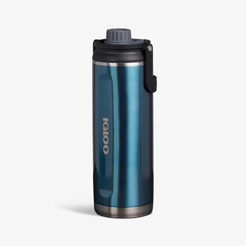 Angle View | 46 Oz Twist ‘n’ Chug Bottle::Modern Blue::No-look-sip indicator