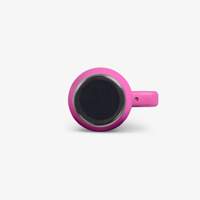 Bottom View | 32 Oz Flip ‘n’ Sip Travel Mug::Pink Fizz::Built-in coaster