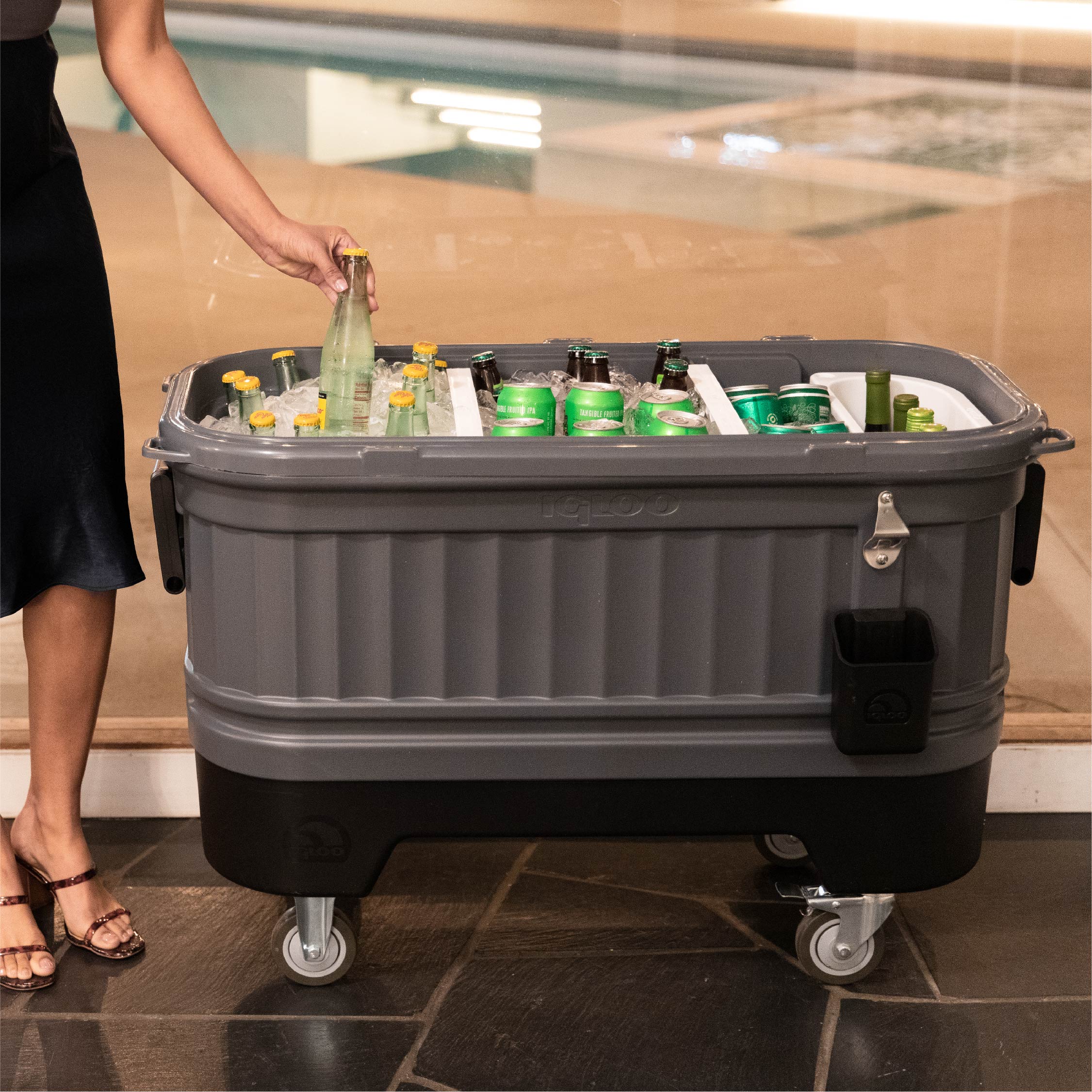 Party Bar 125 Qt Cooler - Full View